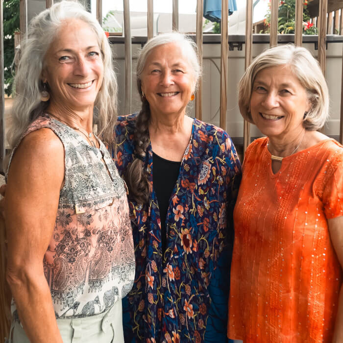 the three facilitators standing together for a photo